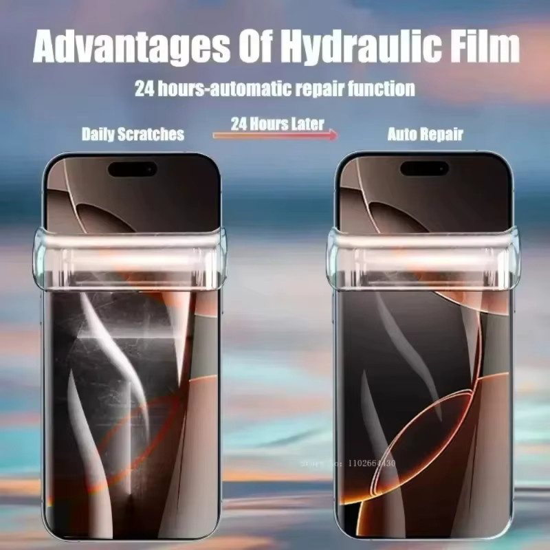 ZMZE 3er-Pack Hydrogel-Displayschutz für iPhone 17 16 15 14 13 12 11 Pro Max Plus Air XR XS Mini, transparent - Bild 2