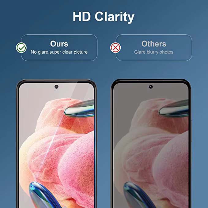 3er-Set Xiaomi Redmi K60 K60 Pro K60E K70 Ultra K70E K70 Pro Displayschutzfolie aus gehärtetem Glas, transparent - Bild 3