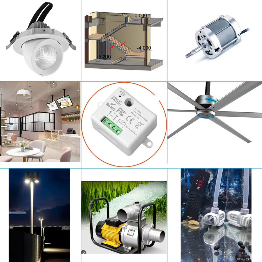 CENFAYA 8-Zonen Drahtloser Lichtschalter mit 433MHz RF Handfernbedienung und Relaisempfänger in Weiß - Bild 2