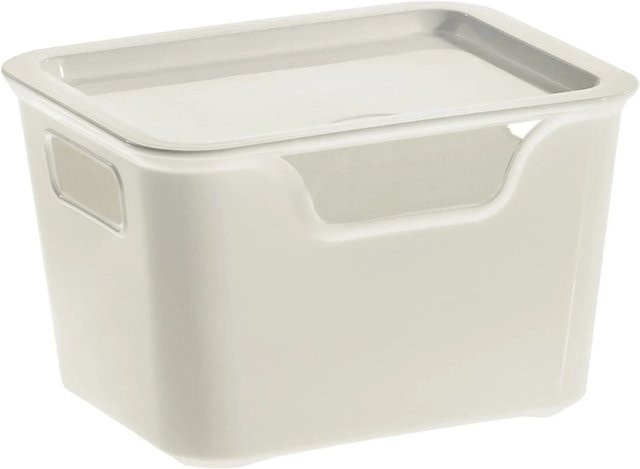 Tontarelli Organizer-Box Bella L in Weiß, B/T/H: 17,9 x 11,2 x 13,9 cm - Bild 1
