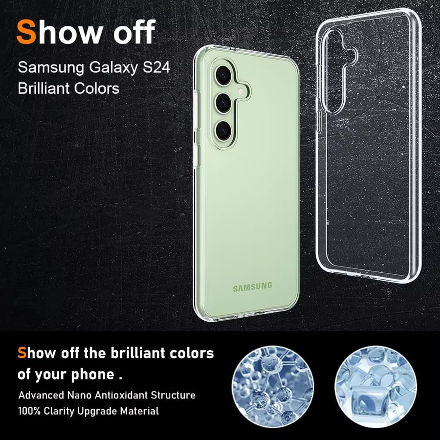 Transparente Schutzhülle für Samsung Galaxy A15 A25 A35 A55 A05s A14 A54 S25 S24 Ultra S23 FE S22 Plus Soft Case - Bild 5