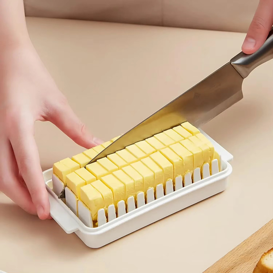 Keeeper Butterdose aus Kunststoff mit Deckel, luftdicht und auslaufsicher, Weiß - Bild 2