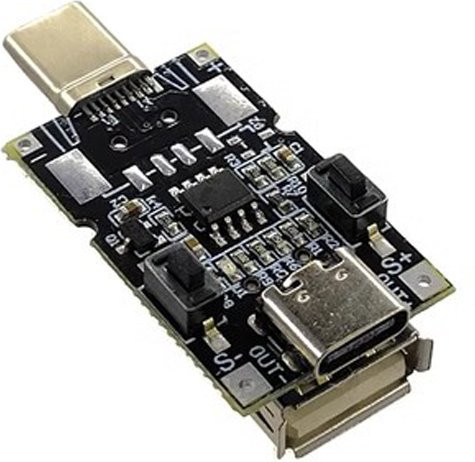 Si Tai&SH USB Typ-C QC Decoy Trigger Board 100W 5A PD 2.0 3.0 Adapter Kabel in Schwarz - Bild 1