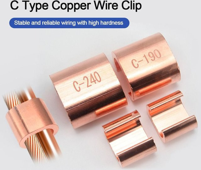USB-C Kupferdraht-Clip mit Messing- und Goldbeschichtung für Kabelabzweige - Bild 1