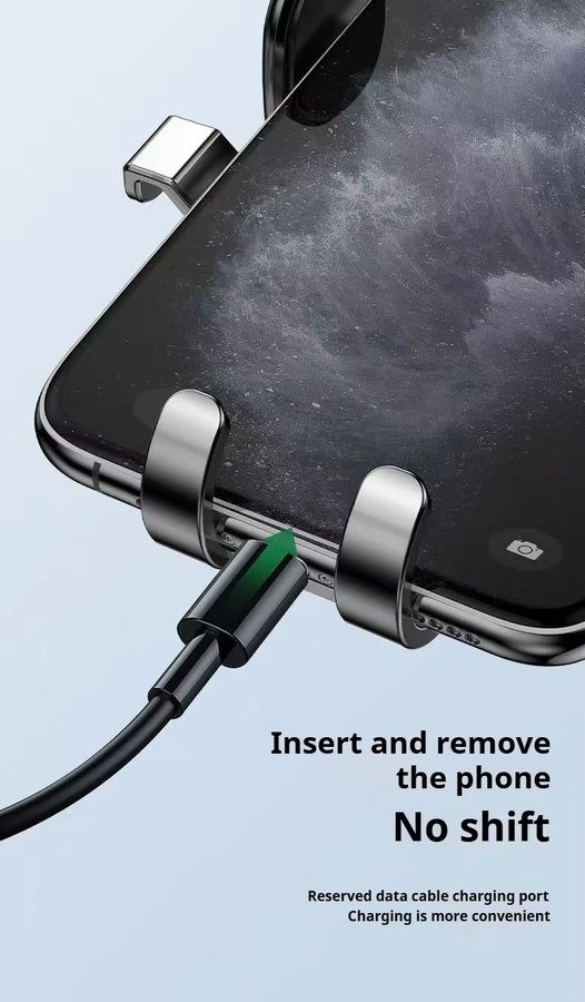 Riangle Handyhalter für das Auto mit Schwerkraftsensor und Luftauslass in Schwarz Frosted - Bild 3
