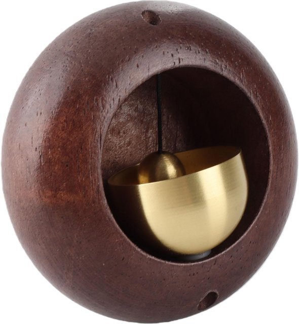 Magnetische Holztürklingel von Toys Arts als dekoratives Ornament für Geschäftstüren und Eingänge in Schwarz und Braun - Bild 1