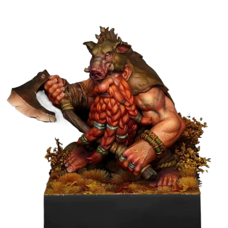 LISM Zwerg-Berserker, Fantasy, Modellbausatz, 60-mm-Modellbausatz - Bild 3