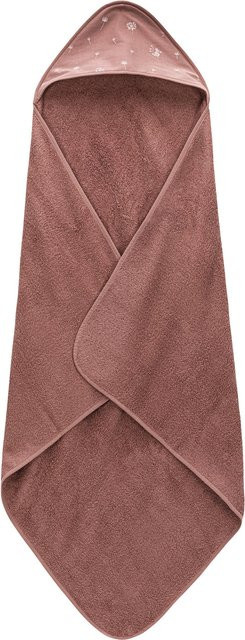 Fillikid 2-teiliges Kapuzenbadetuch-Set mit Waschhandschuh Pusteblume Rosa, Baumwolle, B/H: 100 x 100 cm - Bild 1
