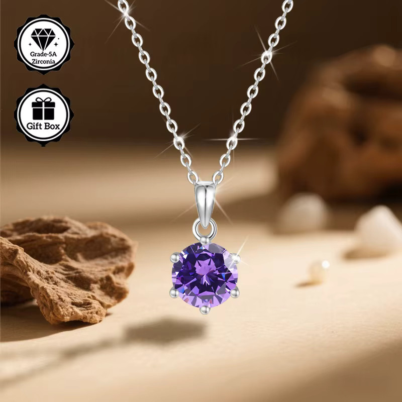 LAMVOICE Halskette Silber, 2-Karat-Zirkonia, Damen - Bild 2