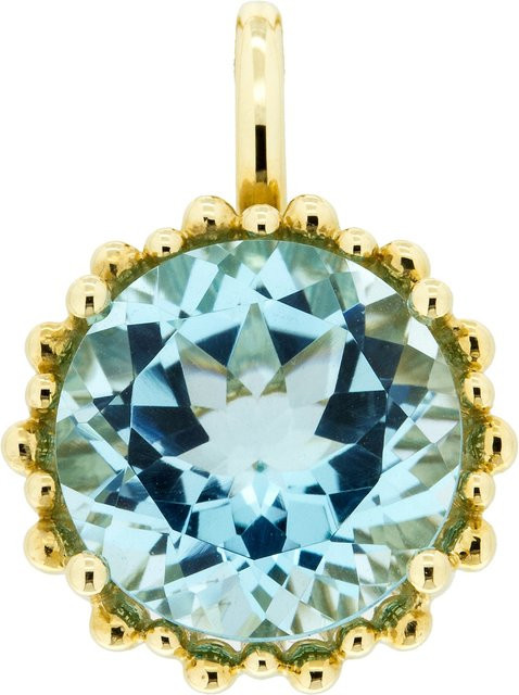 Orolino Anhänger 585 Gold, Topas, Brillant, Damen, 11,5 mm - Bild 1