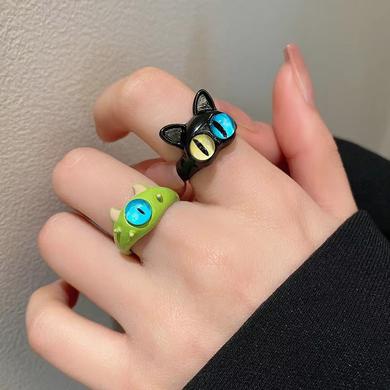 Ring Augen, Grün, Damen, Offen - Bild 2
