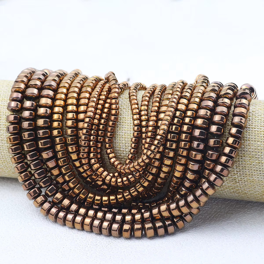 JHNBY Perlen Spacer, Kupfer, Gold, Unisex - Bild 4