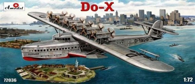 Dornier Do-X flying boat, A-Model, 1:72, Grau, Fahrzeug - Bild 1