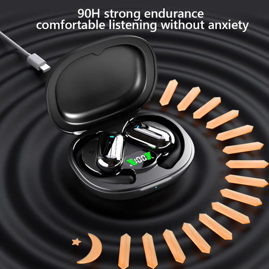 DIXSG AI-Übersetzer-Ohrhörer in Schwarz mit Echtzeit-Sprachübersetzung für 144 Sprachen, kabellose Bluetooth In-Ear Kopfhörer mit Geräuschunterdrückung - Bild 4