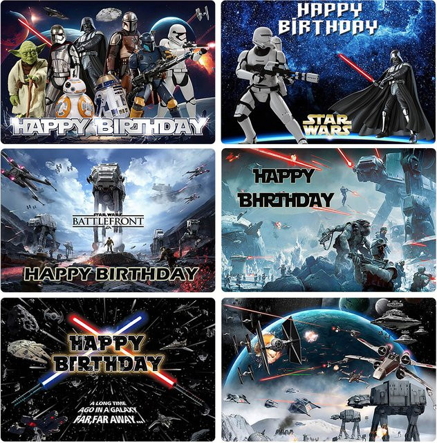 Star Wars Galaktisches Abenteuer Party-Hintergrund von BEAST KINGDOM für Kindergeburtstage und Fotografie, B/H: 150 x 100 cm - Bild 1