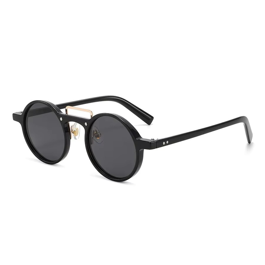 TWOOO Sonnenbrille, rund, Vollrand, schwarz, Unisex - Bild 5