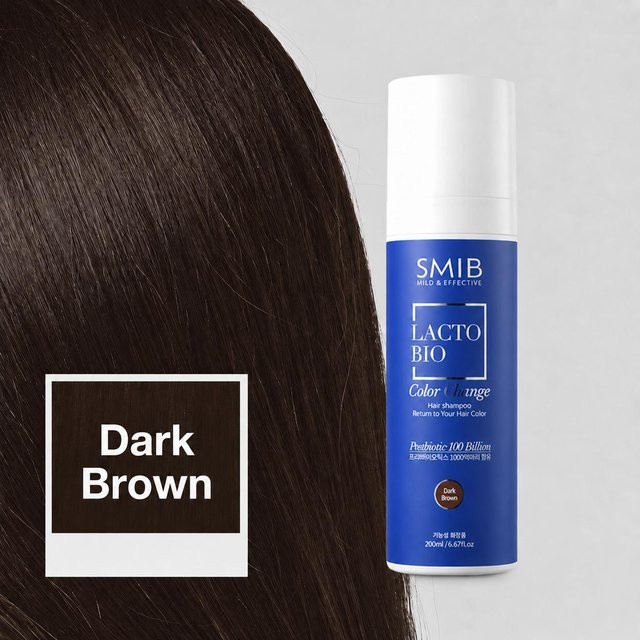SMIB Lacto Bio Color Shampoo 01 Dark Brown Blue, für coloriertes Haar - Bild 1