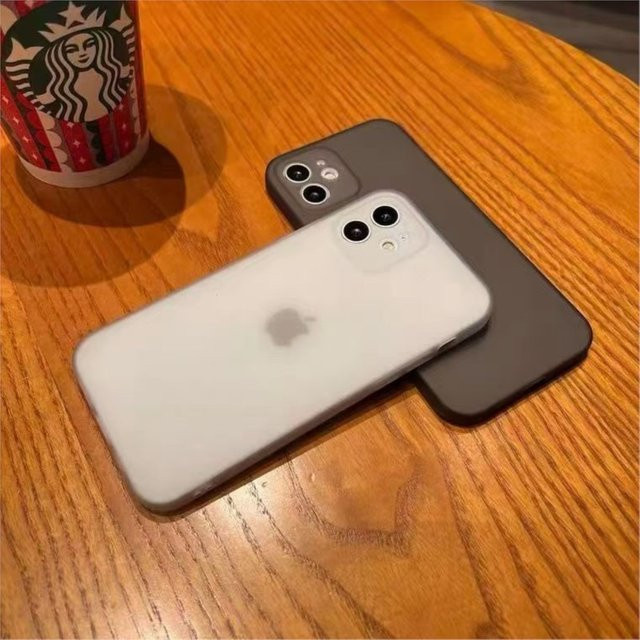 Ultradünne matte Handyhülle aus transparentem PP für iPhone 11 12 13 14 15 16 17 Pro Max XR Xs 7 8 Plus SE 2020 2022 Cover in Weiß - Bild 1