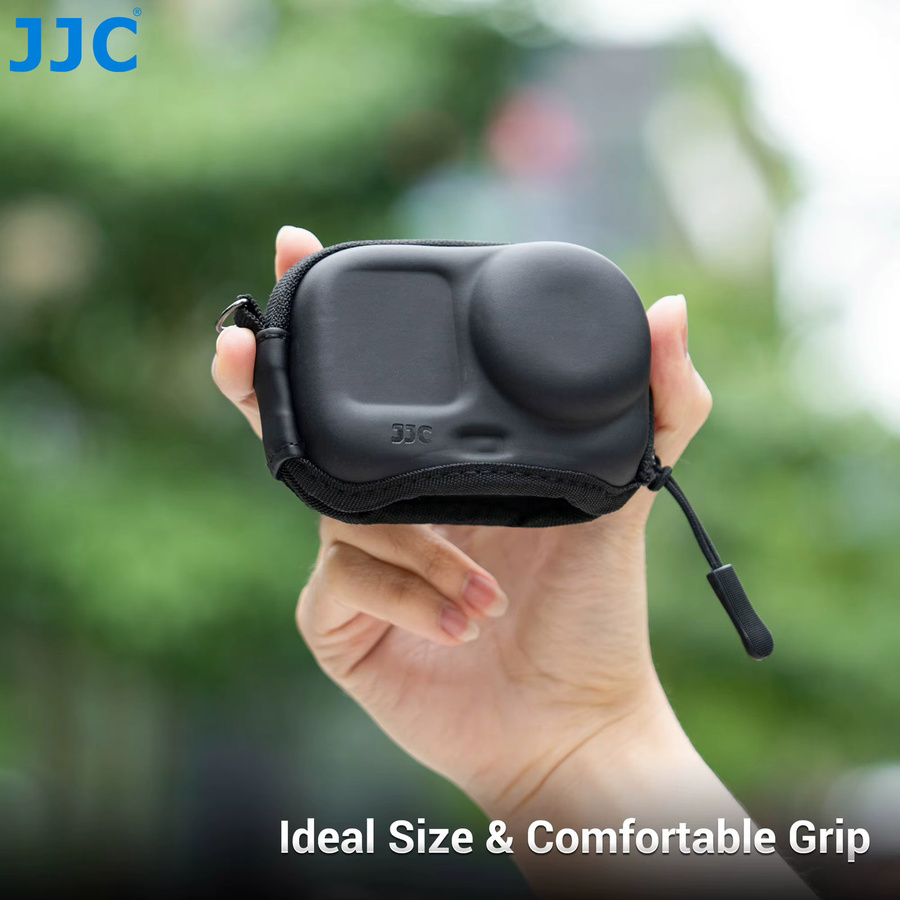 JJC Mini-Tragetasche für DJI Osmo Action 6 5 Pro 4 3 Action-Cameras, Wasserdichte harte Schutztasche für Kamera-Zubehör in Schwarz mit Bodenöffnung - Bild 5