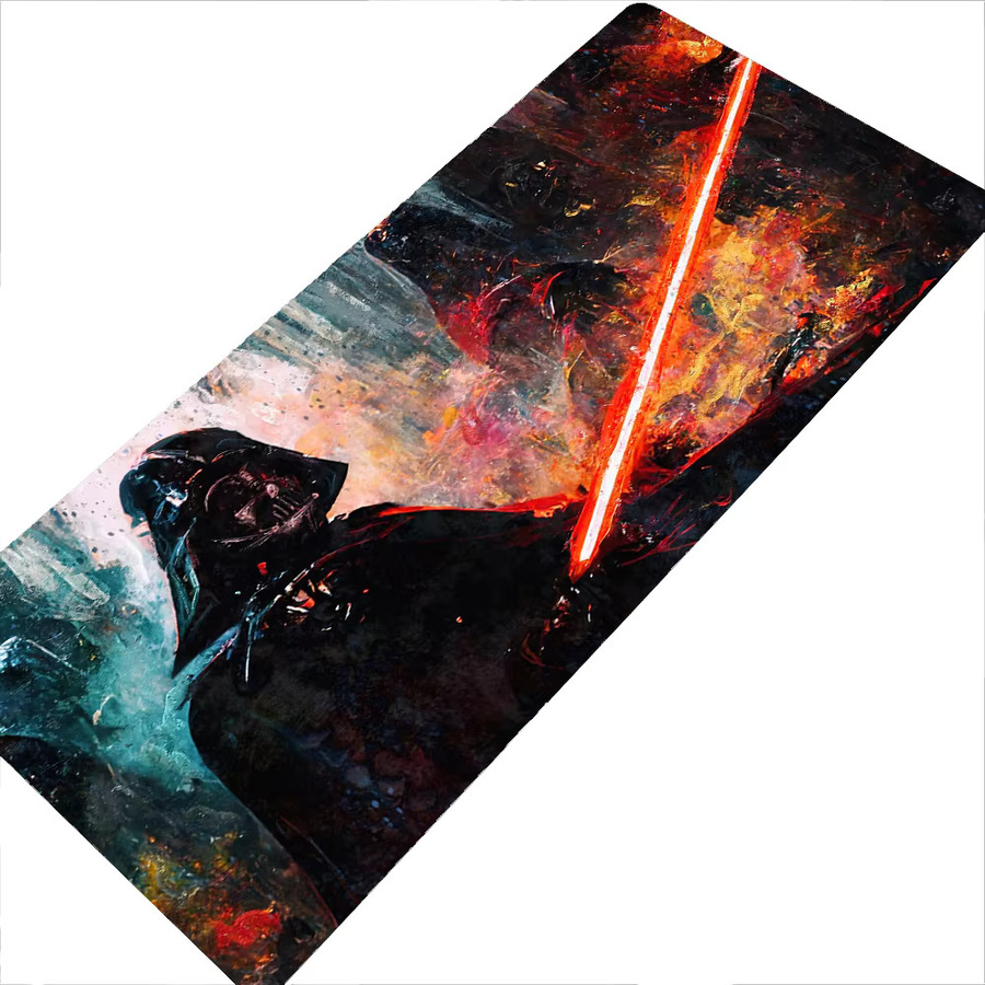 Bandai Star Wars XXL Gaming-Mauspad in Multicolour mit rutschfester Gummiunterseite und wasserdichter Oberfläche als große Schreibtischunterlage für PC und Laptop - Bild 2