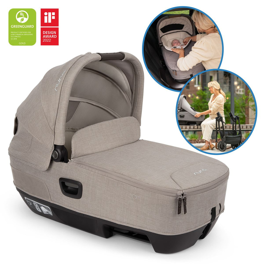 Nuna Babywanne CARI next für Auto und Kinderwagen, Farbe: Beige - Bild 1