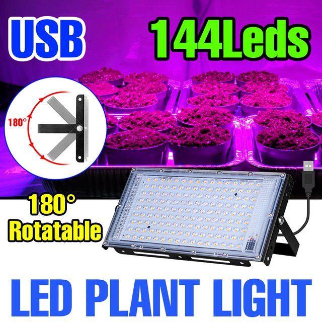 USB DC5V LED Vollspektrum Pflanzenlampe für Indoor-Anbau von Obst, Gemüse und Sukkulenten in Hydrokultur oder Gewächshauszelten - Bild 1