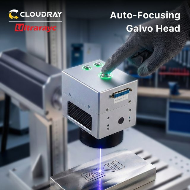 Cloudray Autofokussierender Faser-Galvo-Scannerkopf AF2206-S für Lasermarkiermaschinen mit 1064nm und 10mm Eingangsöffnung - Bild 1