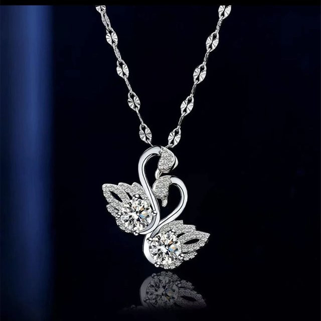 BJXMOSO Halskette mit Anhänger, 925 Silber, Zirkonia, Damen - Bild 1
