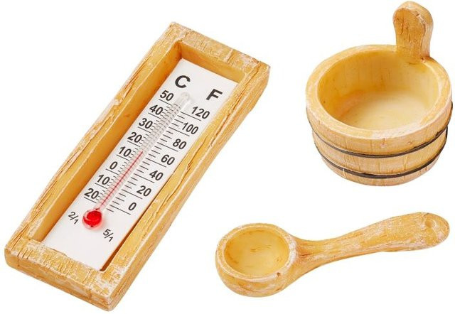 HobbyFun Sauna-Zubehör Holz Beige - Bild 1