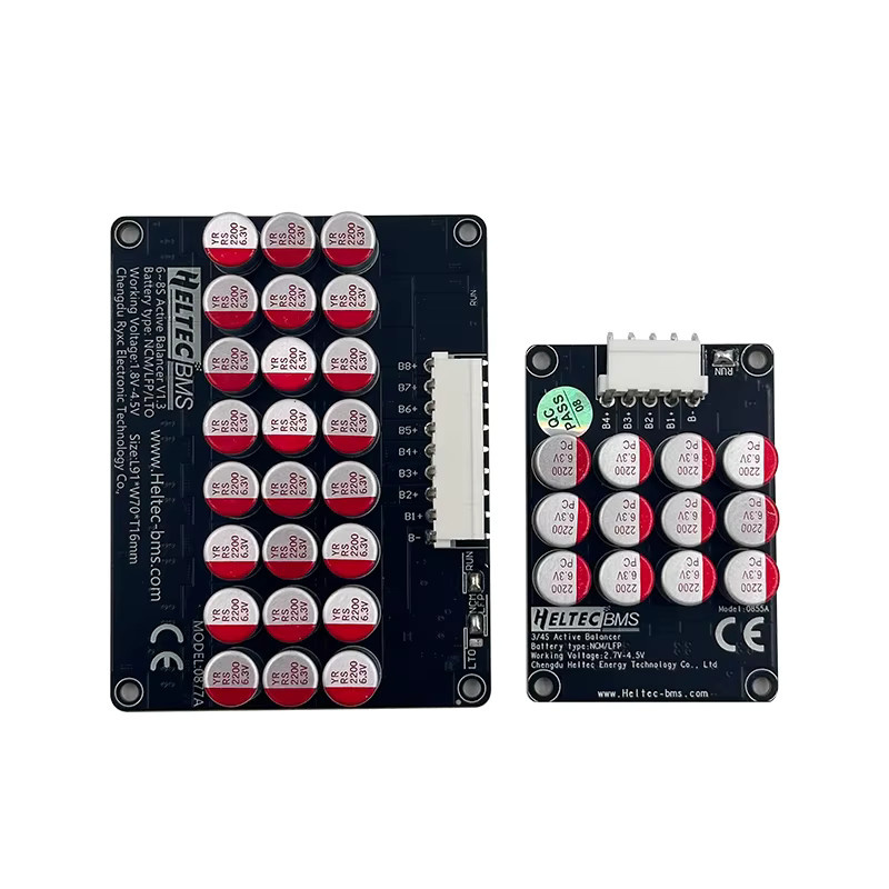 Heltecbms Aktiver Equalizer Balancer 5A mit Energiekondensator für LiFePO4, LiPo und LTO Batterien, Farbe: Schwarz - Bild 2