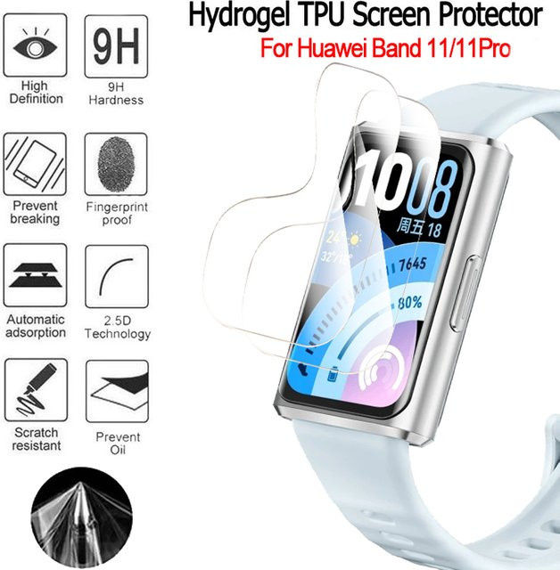 Huawei Displayschutzfolie Hydrogel, Huawei Band 11 Pro, transparent - Bild 1