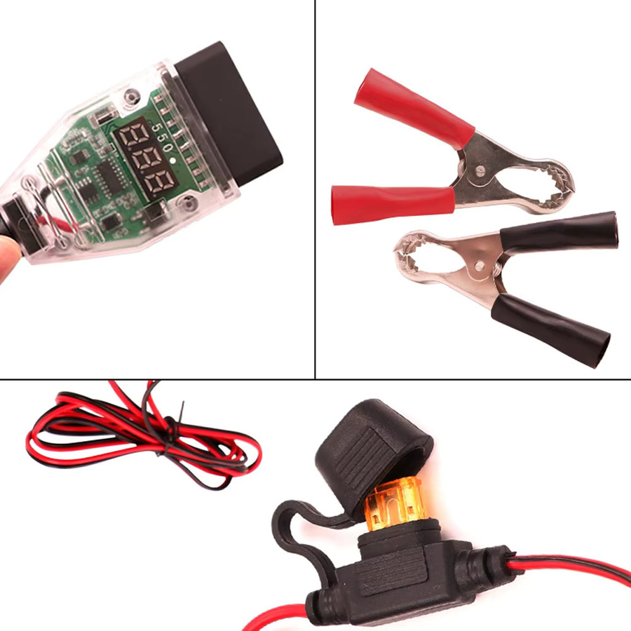 YIQIXIN OBD2 Universal Automotive Batterie Ersatz Werkzeug zur ECU Notstromversorgung und zum Speicherschutz für dein Auto - Bild 5