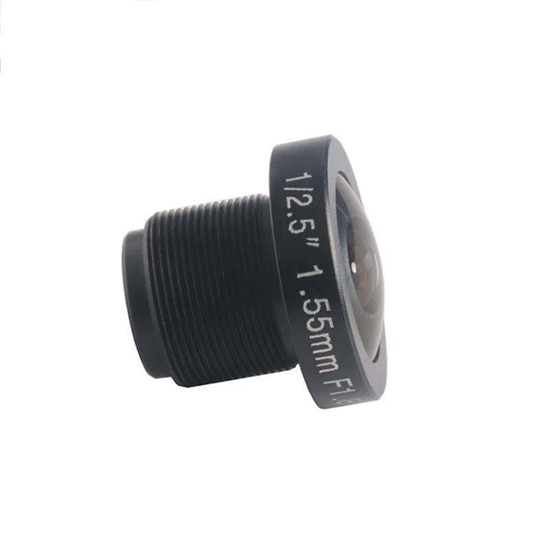 TREEYE 4K 8MP Fischaugenobjektiv M12 mit 1,55 mm Brennweite und 650 nm IR-Filter in Schwarz für Actionkameras, Drohnen und Videokonferenzkameras - Bild 2