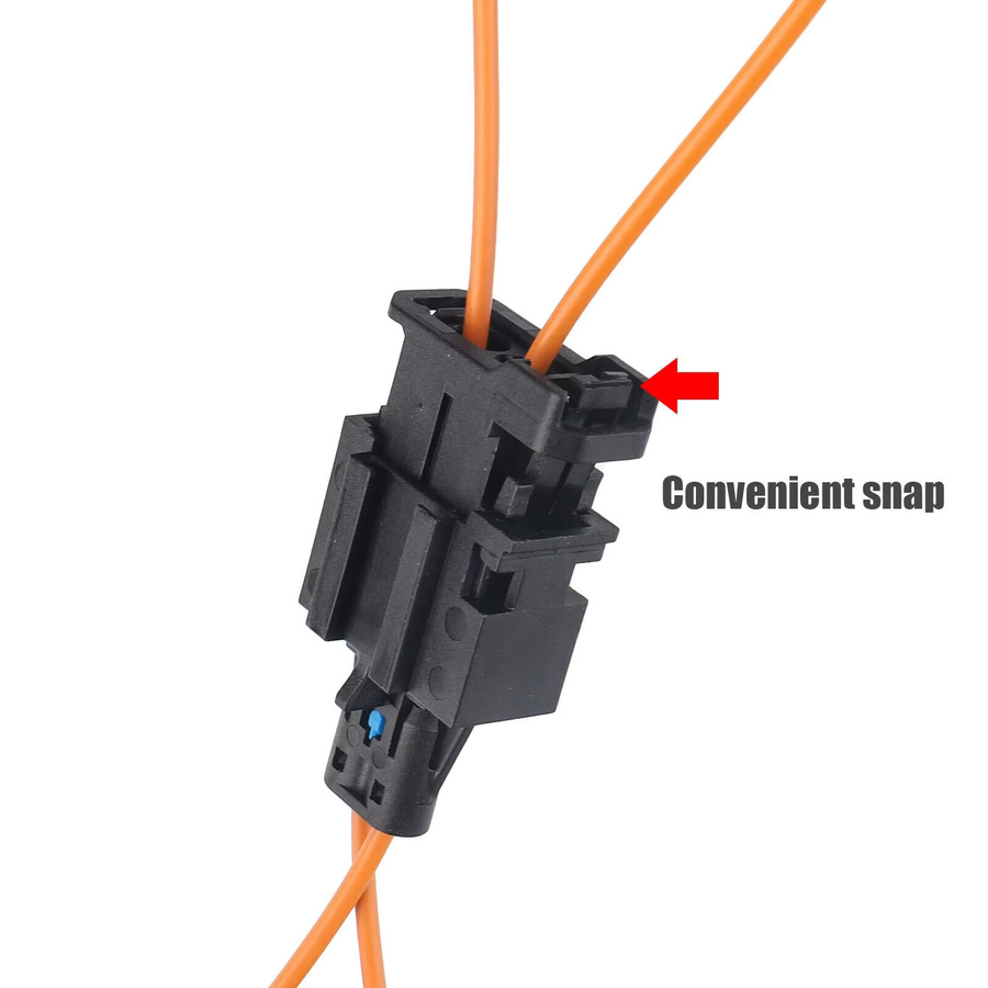 MEISTEN Glasfaser-Loop-Stecker Adapter Set mit Buchse und Stecker für Diagnosewerkzeuge, Farbe: Orange, kompatibel mit Volkswagen, BMW, Audi und Mercedes-Benz - Bild 2