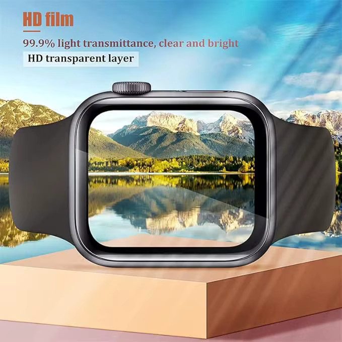 HD Clear Hydrogel Displayschutzfolie für Apple Watch Ultra 1 2 3 49 mm, transparent - Bild 4