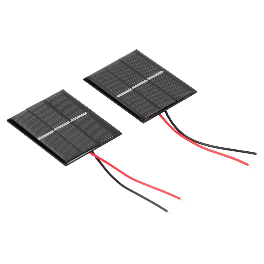 Hilitand Solarpanel-Modul Polysilizium Set aus 2 Stück, 0,4 W, 1,5 V, B: 43 mm, H: 55 mm - Bild 1