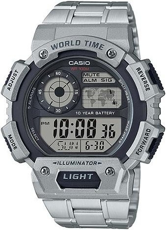 Casio Digitaluhr, Quarz, Edelstahl, Silber, Unisex - Bild 1