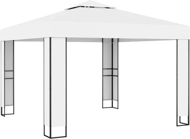 vidaXL Pavillon mit Doppeldach in Weiß, B/T: 300 x 300 cm - Bild 1