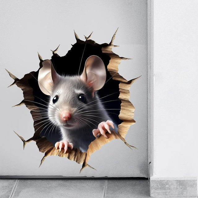 Dekorativer Wandaufkleber YJSTY mit 3D-Effekt Graue Melancholie in Grau für Wohnzimmer, Schlafzimmer und Veranda - Bild 1