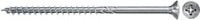 Fischer Power-Fast II Spanplattenschraube mit Senkkopf und Pozidriv-Antrieb, verzinkter Stahl, Durchmesser: 4,0 mm, Länge: 60,0 mm - Bild 1