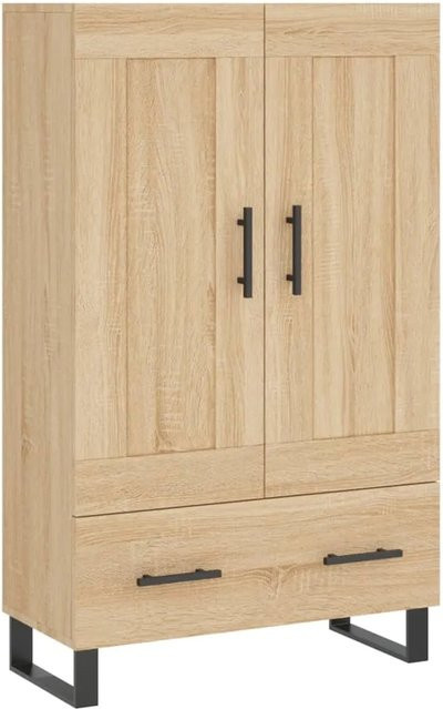 vidaXL Highboard Sonoma-Eiche in Braun aus Holzwerkstoff und Metall, B/T/H: 69,5 x 31 x 115 cm - Bild 1