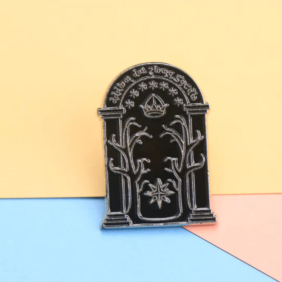 Crown & Tree Emaille Pin, Cartoon Revers Abzeichen, Unisex - Bild 3
