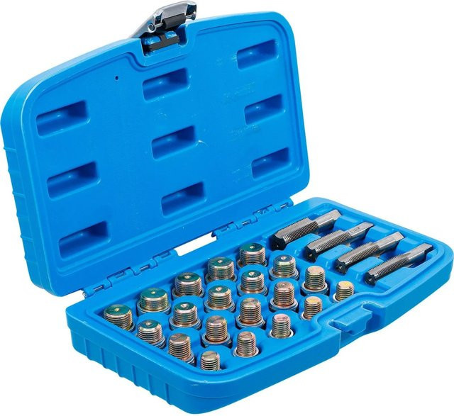 BGS Reparatursatz für Öl-Ablass-Gewinde, 64-teilig, Blau - Bild 2