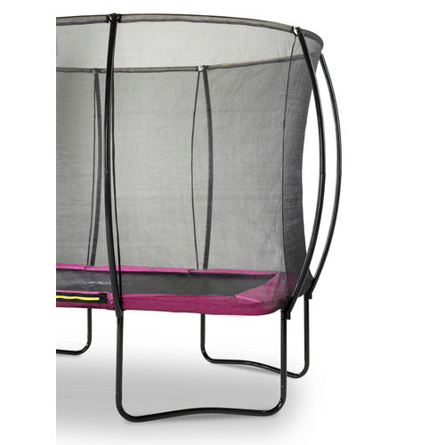 EXIT Silhouette Rechteckiges Trampolin mit Sicherheitsnetz in Rosa, B/T: 366 x 244 cm, max. Belastung 120 kg - Bild 2