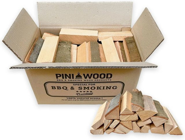 PINI Mini Brennholz Buche, 10 kg, 15 cm, getrocknet für Pizzaöfen und Grills - Bild 1