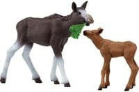 Schleich WILD LIFE Elchkuh mit Kalb Spielfigur - Bild 1