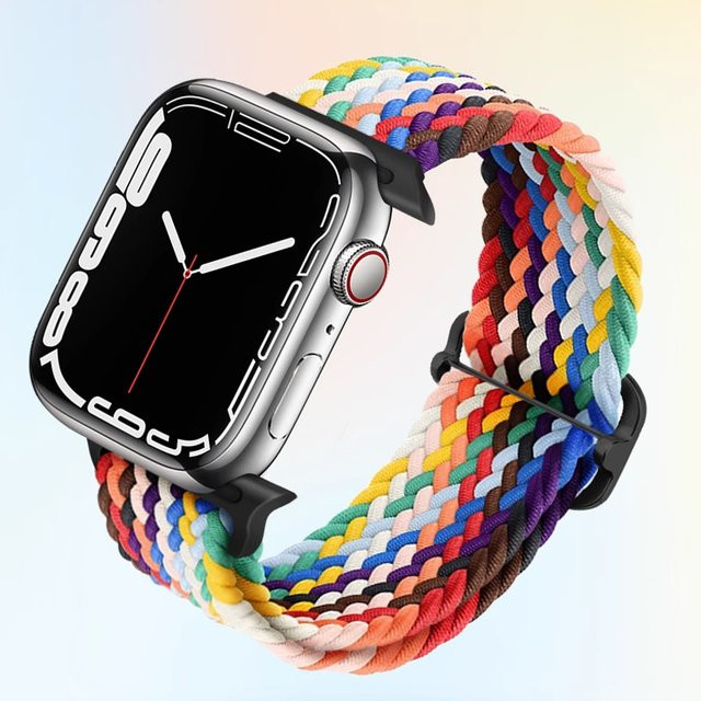 Armband für Apple Watch, geflochtene Solo-Schlaufe, elastisch, Unisex - Bild 1