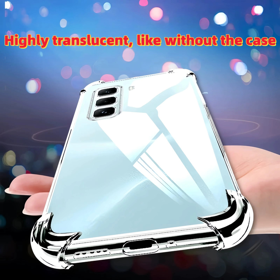 Transparente TPU Stoßfeste Schutzhülle für Infinix Hot 60i, Hot 50 PRO+, Hot 50 PRO und Hot 50 in Klar - Bild 2
