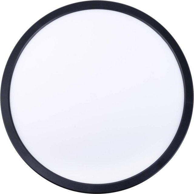 Näve LED CCT Deckenleuchte CARLO mit RGBW Backlight und Fernbedienung, Schwarz, Durchmesser: 54 cm - Bild 1