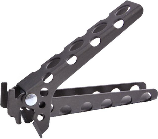 NATAWA Verbrühungsschutz Griffhalter aus Metall in Schwarz für Topf, Pfanne und Schüssel als Campingzubehör - Bild 1